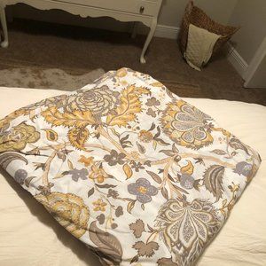 Pier One Floral Print Duvet Cover